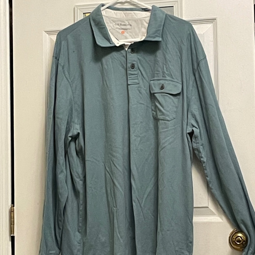 GH Bass Bluish Green xxl Men’s Long Sleeved Shirt